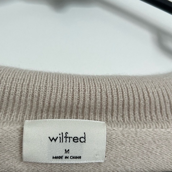 Wilfred Aritzia Clara Merino wool Polo Collared Sweater size medium preppy - Picture 9 of 11